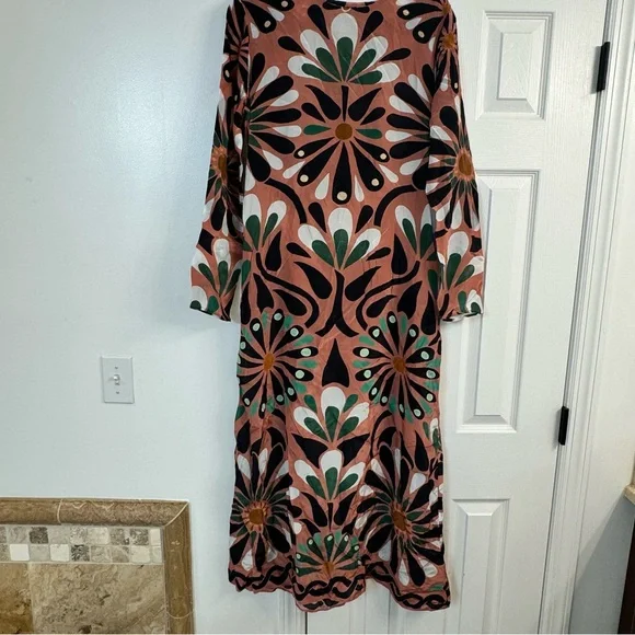 FARM Rio | Dresses | Farm Rio Womens Ainika Flowers Long Sleeve Maxi Dress Small Pink | Poshmark FARM Rio | Dresses | Farm Rio Womens Ainika Flowers Long Sleeve Maxi Dress Small Pink | Poshmark